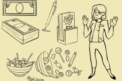 Bandit Bank Teller and Prop Design